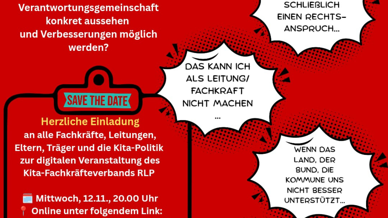 Einladung des Kita-Fachkräfteverbands RLP