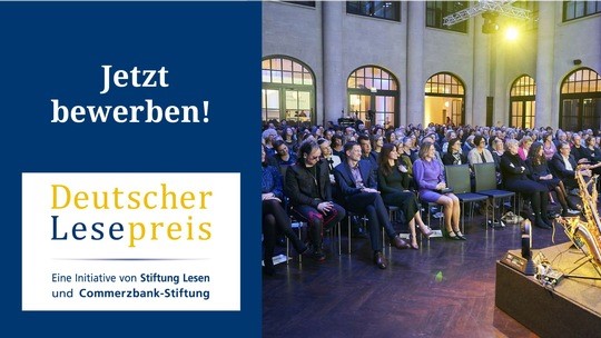 Preiswürdige Projekte für den Deutschen Lesepreis 2026 gesucht